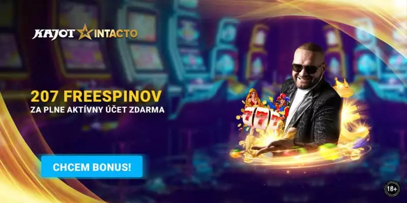 Kajot Intacto bonus až 207 free spinov zadarmo