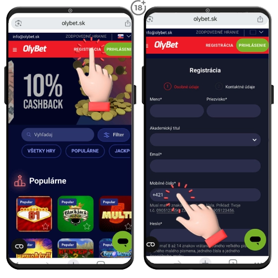 Olybet online registrácia cez mobil raz-dva.