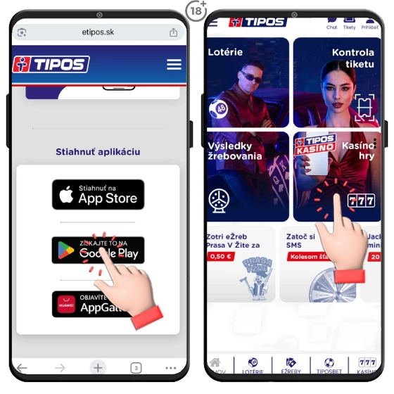 Tipos aplikácia pre operačný systém Android.