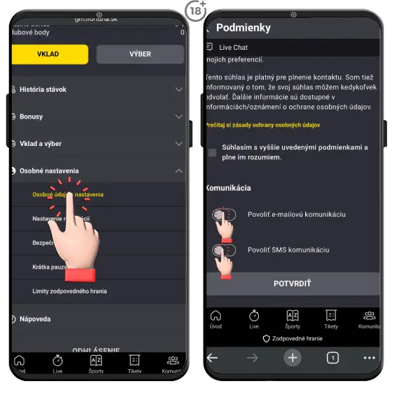 Jednoduchý vizuálny návod, ako môžete splniť podmienku na získanie bonusu k narodeninám vo Fortuna online casine.