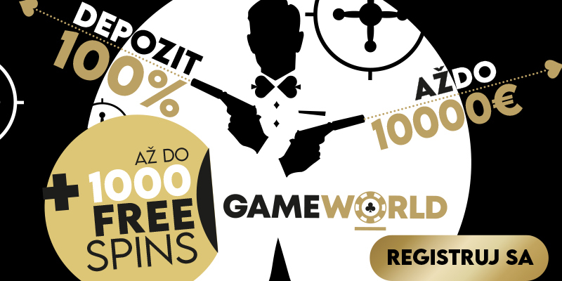 Gameworldbet vstupný bonus 1000 free spinov.