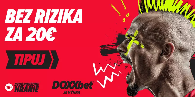 Stavte si za 20 eur bez rizika na šport v DOXXbet.