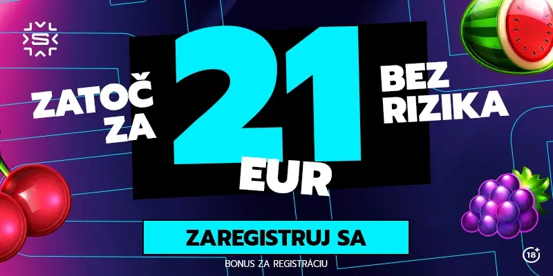 Získajte dnes v Slovmatic bonus 21 eur bez rizika.