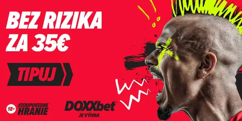 Stavte si v DOXXbet za 35 eur bez rizika.