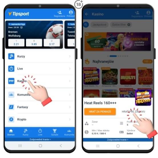 Návod, ako si zahrať Tipsport automaty pre zábavu.