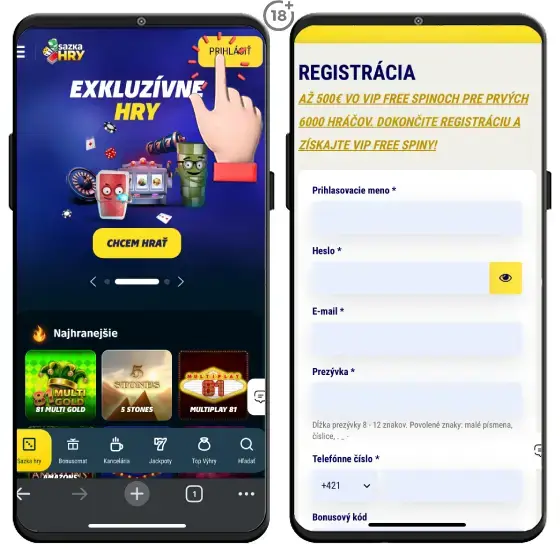 Zaregistrujte sa v Sazka Hry a berte vstupný bonus.