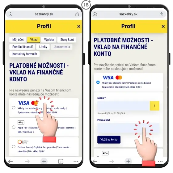 Využite Sazka Hry promo kód pri vklade do kasína.