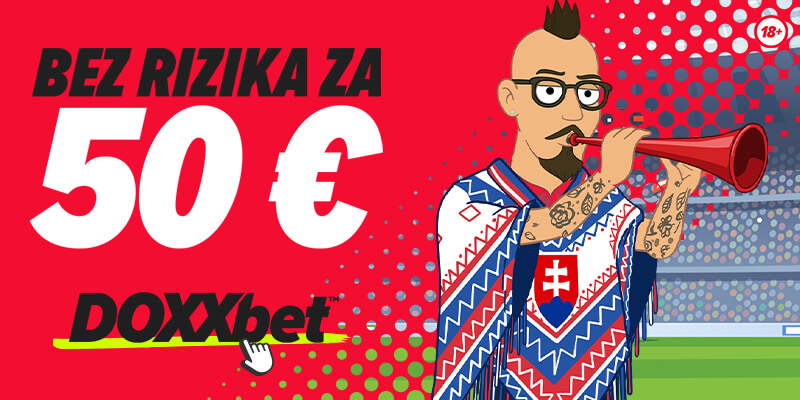 DOXXbet 50 eur bez rizika počas MS vo futbale.