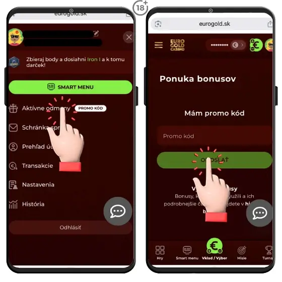 Aktivujte si Eurogold promo kód a získajte odmeny.