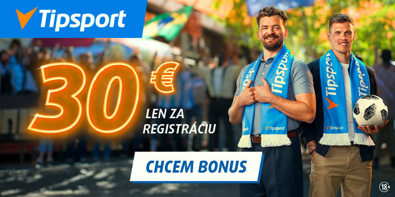 Tipsport 30 eur zdarma na stávky