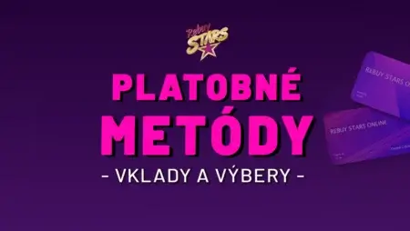 Rebuy Stars casino vklady a výbery 2026 – Kompletný prehľad, limity a poplatky