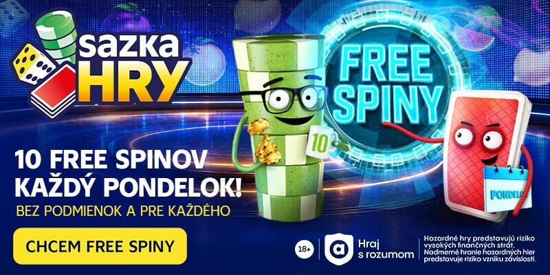 Sazka Hry kasíno - 10 free spinov