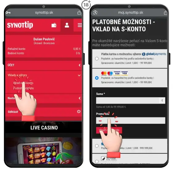 Synottip bonus kód